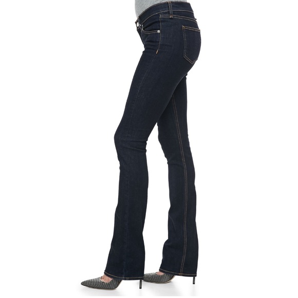 Rag & Bone Stiletto Bootcut Dark Wash Jean 27 low rise EXCELLENT CONDITION - Picture 2 of 11